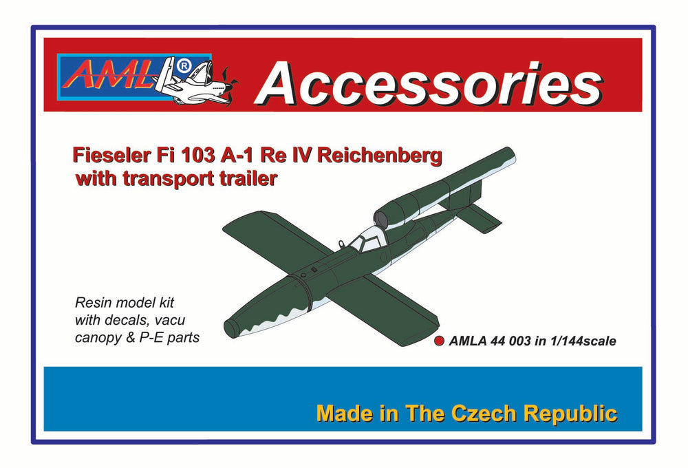 AML AMLA44003 1:144 Fieseler Fi-103A-1 Re IV Reichenberg with transport trailer