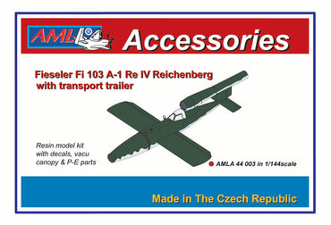 AML AMLA44003 1:144 Fieseler Fi-103A-1 Re IV Reichenberg with transport trailer