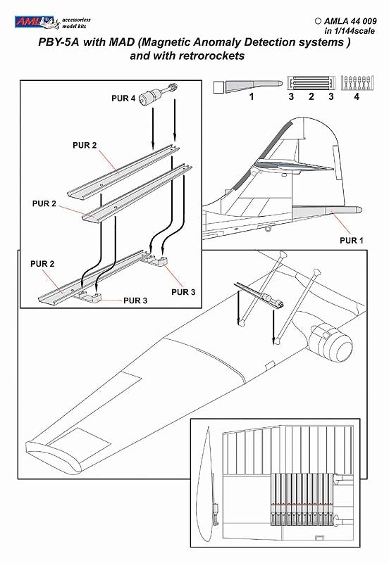 AML AMLA44009 1:144 Consolidated PBY-5A with MAD