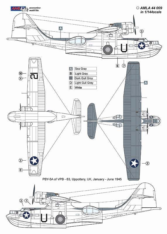 AML AMLA44009 1:144 Consolidated PBY-5A with MAD