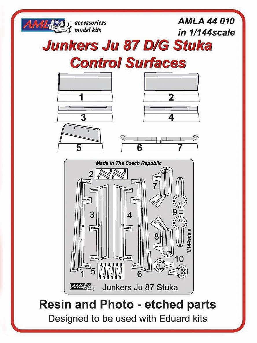 AML AMLA44010 1:144 Junkers Ju-87D/G "Stuka" Control Surface