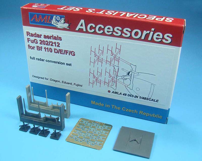 AML A48063 FuG 202/212 Radar Aerials Bf-110D/E/F/G-2 Etched 1:48