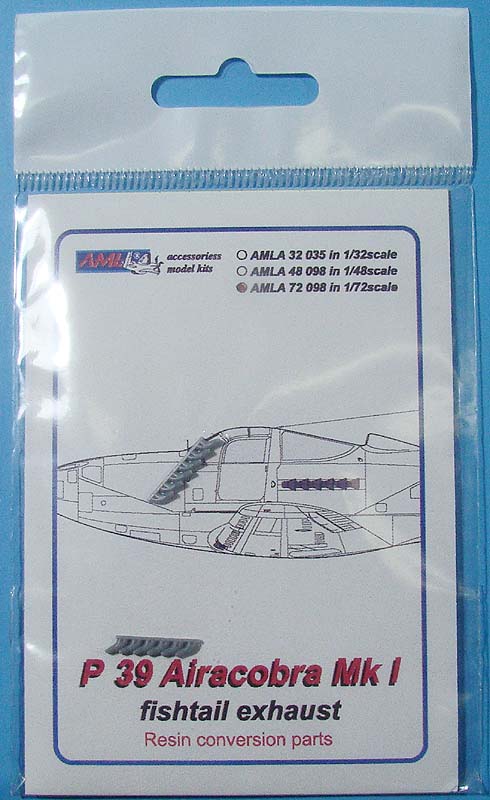 AML AMLA48098 1:48 Bell P-39 Airacobra Mk.I fishtail exhaust