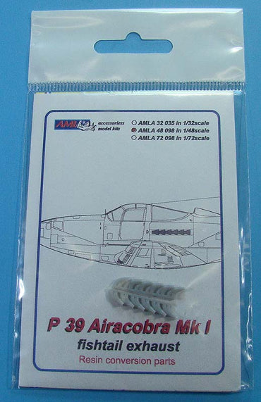 AML AMLA48098 1:48 Bell P-39 Airacobra Mk.I fishtail exhaust
