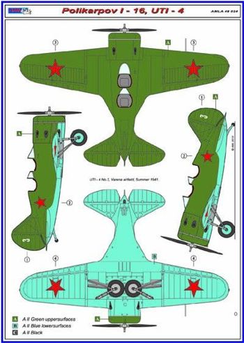 AML AMLA48024 1:48 Polikarpov I-16 UTI-4