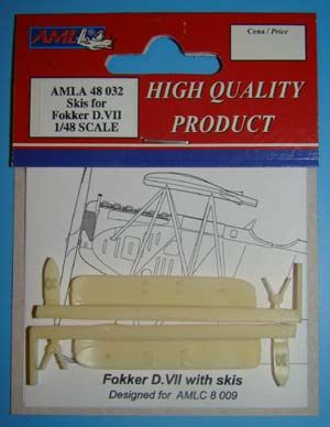 AML AMLA48032 1:48 Skis for Fokker D.VII / Finnish version