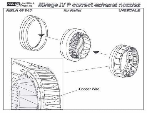 AML AMLA48045 1:48 Dassault_Mirage IV exhaust nozzles