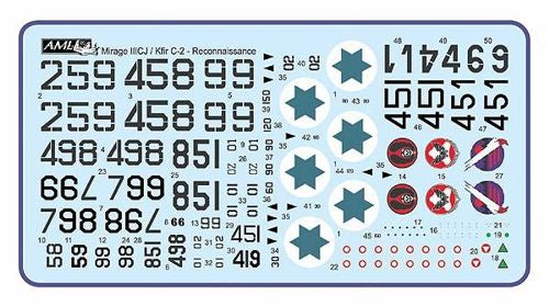 AML AMLA48046 1:48 IAI Kfir RC-2 / Tsniut camera nose Conversion set