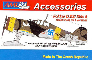 AML AMLA72001 1:72 Fokker D.XXI Finnish decal with resin parts