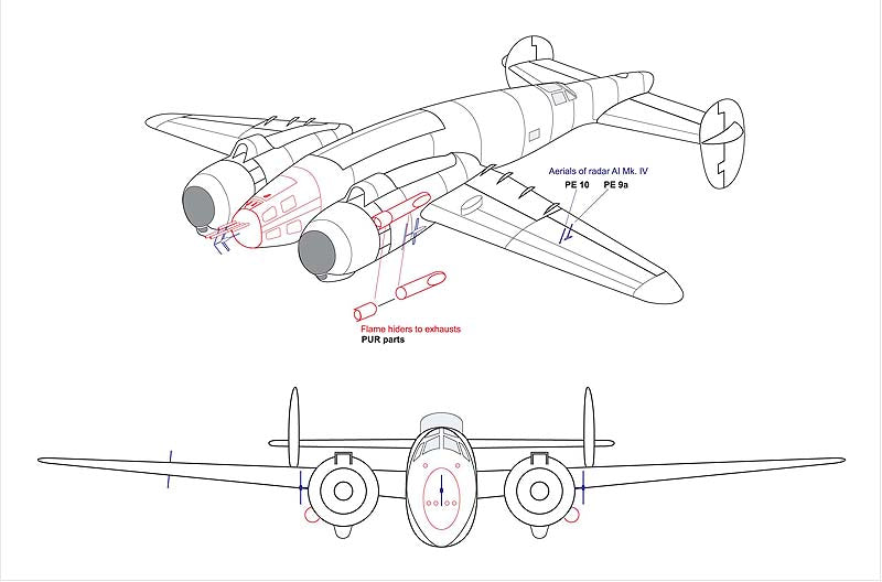 AML A72060 Lockheed Ventura Nightfighter Conversion AI Mk IV 1:72