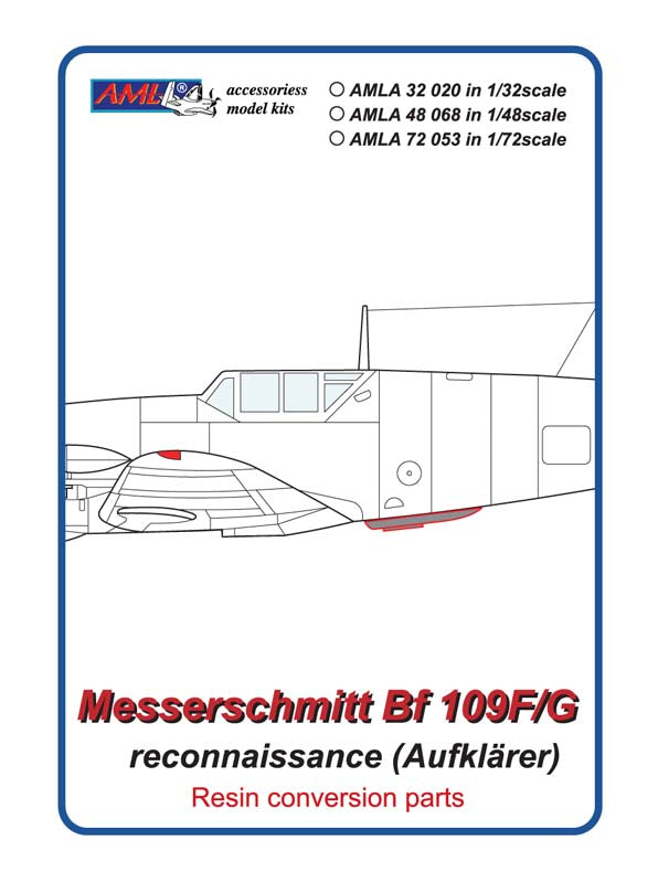 AML AMLA72068 1:72 Messerschmitt Bf-109F/Bf-109G reconnaissance