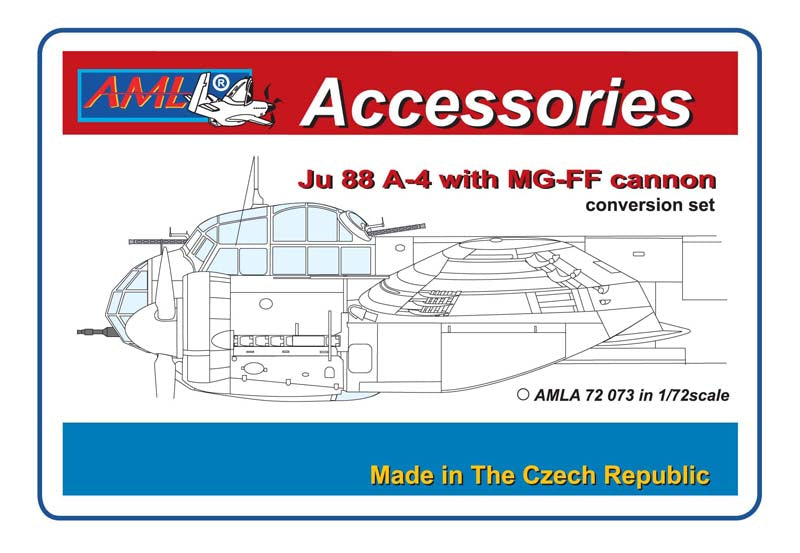AML AMLA72073 1:72 MG FF cannon for the Junkers Ju-88A-4 with