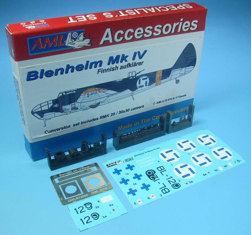 AML AMLA72074 1:72 Bristol Blenheim Mk.IV reconnaissance in Finnish Air Force