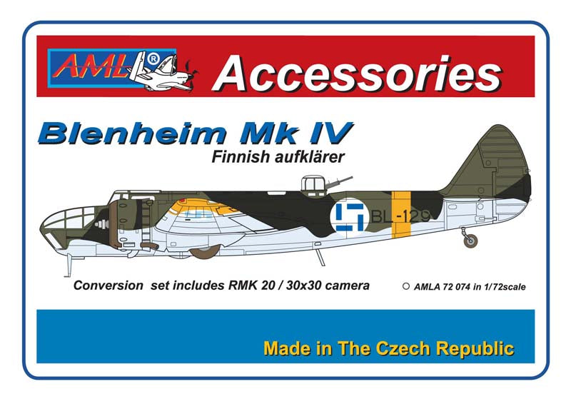 AML AMLA72074 1:72 Bristol Blenheim Mk.IV reconnaissance in Finnish Air Force