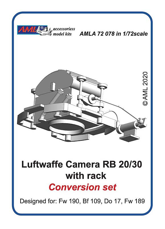 AML AMLA72078 1:72 Luftwaffe Camera RB 20/30 with rack