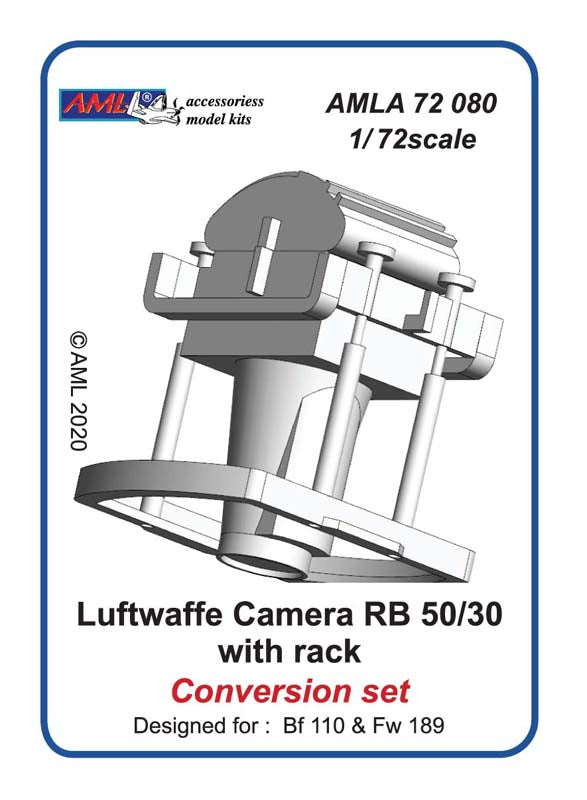 AML A72080 Luftwaffe Camera RB 50/30 with Rack Bf-110/Fw-189 1:72