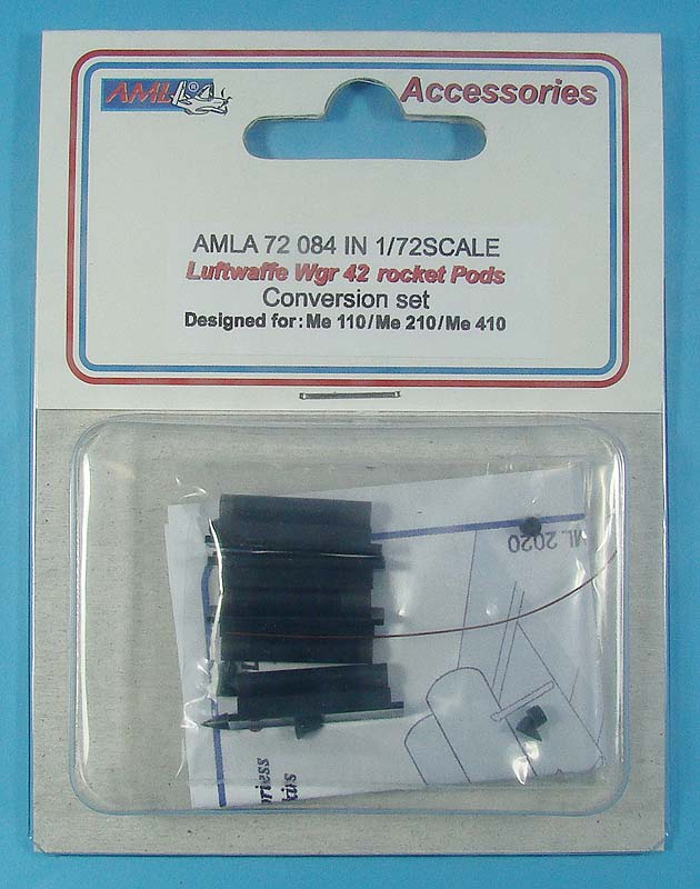 AML A72084 Luftwaffe Wgr.42 Rocket Pods Bf-110/Me-210/Me-410 1:72