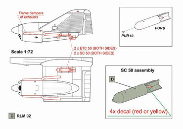 AML AMLA72085 1:72 Focke-Wulf Fw-58B/C Nachtschlacht with bomb racks ETC 50