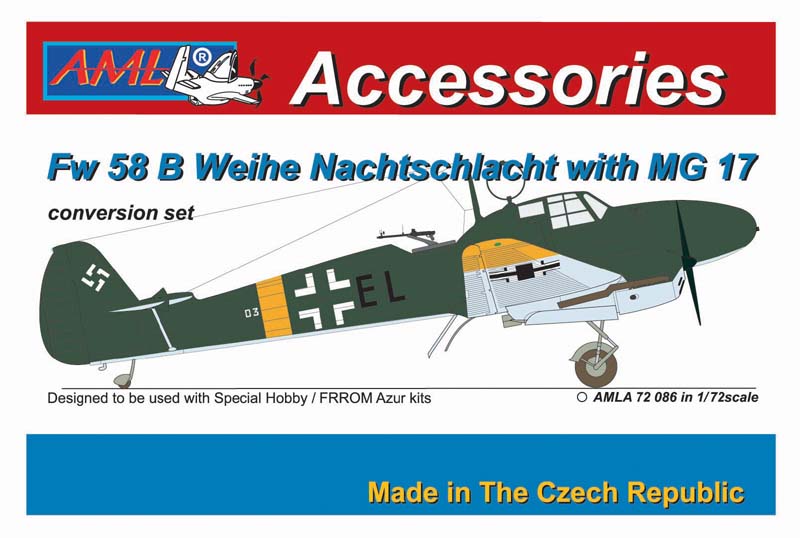 AML AMLA72086 1:72 Focke-Wulf Fw-58B/C Nachtschlacht with MG 17