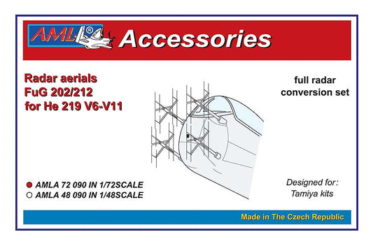 AML AMLA72090 1:72 Radar aerials FuG 202/212 for Heinkel He-219 V6-V11
