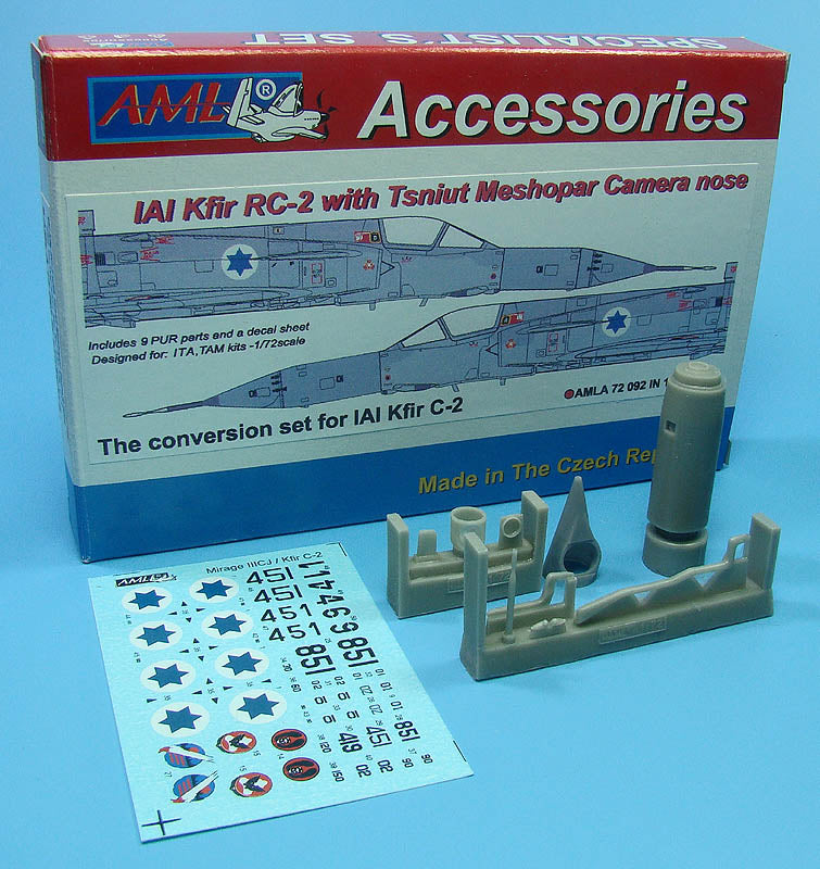 AML A72092 IAI Kfir RC-2 Tsniut Meshopar Camera Nose Conversion 1:72