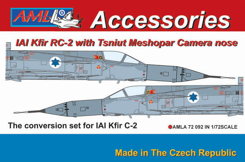 AML A72092 IAI Kfir RC-2 Tsniut Meshopar Camera Nose Conversion 1:72