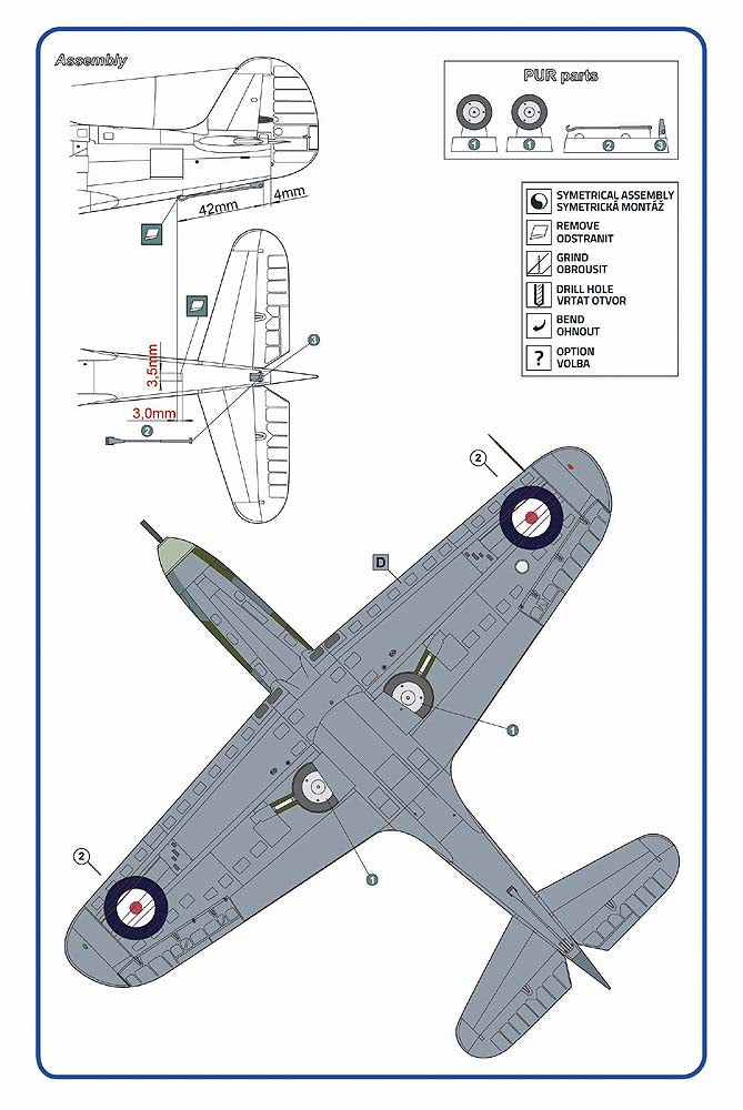 AML AMLA72094 1:72 Bell Airacobra Mk.I AH574 for Royal Navy tests