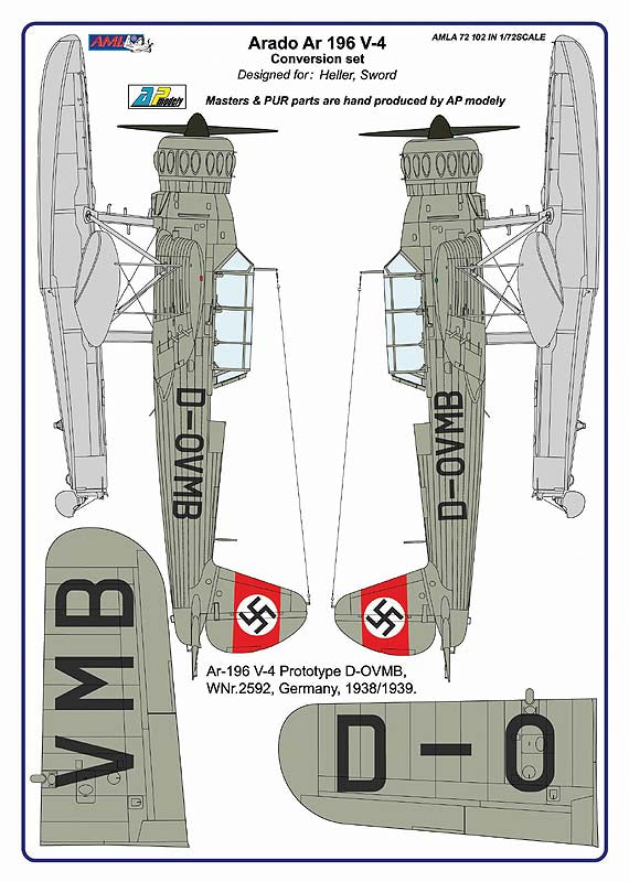 AML AMLA72102 1:72 Arado Ar-196V-4