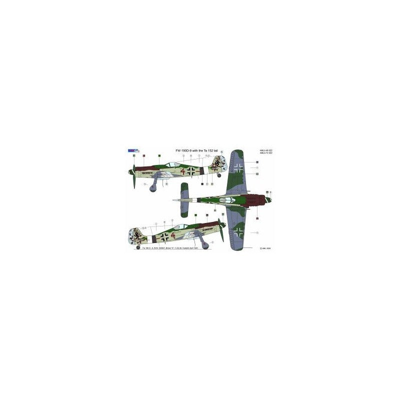 AML AMLA72022 1:72 Focke-Wulf Fw-190D-9 with the Ta-152 tail