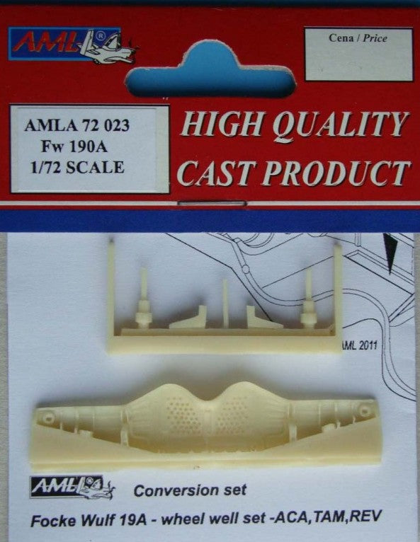 AML AMLA72023 1:72 Focke-Wulf Fw-190A wheel well set