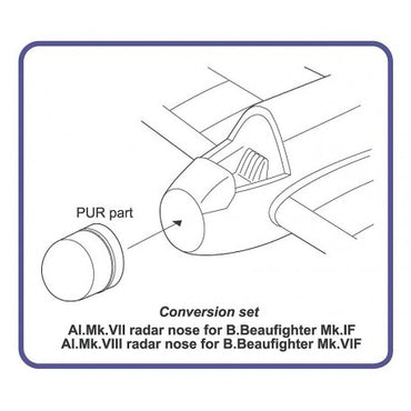 AML AMLA72025 1:72 AI.Mk.VII & Mk.VIII radar nose for Bristol Beaufighter