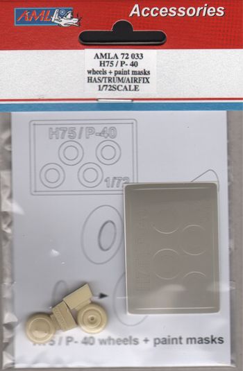 AML A72033 Curtiss H-75 Hawk/P-40B Tomahawk Early Wheels & Masks 1:72
