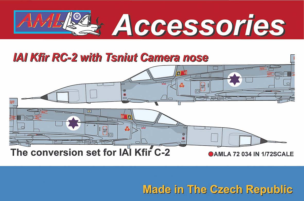 AML AMLA72034 1:72 IAI Kfir RC-2 / Tsniut camera nose  conversion set