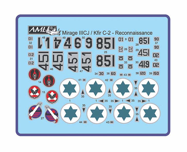 AML AMLA72034 1:72 IAI Kfir RC-2 / Tsniut camera nose  conversion set