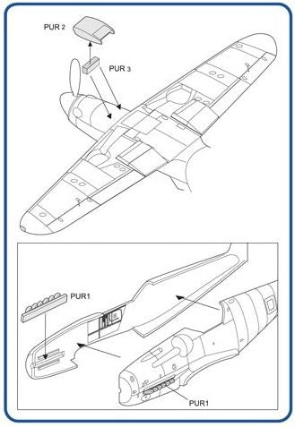 AML AMLA72037 1:72 Avia S-199 Exhausts & Engine oil cooler