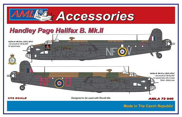 AML AMLA72040 1:72 Handley-Page Halifax Mk.I/Mk.II correction set