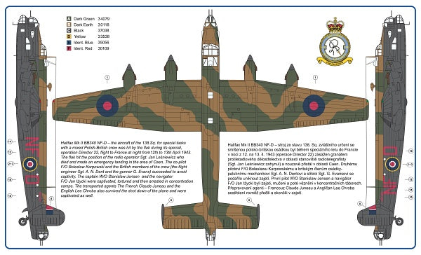 AML AMLA72040 1:72 Handley-Page Halifax Mk.I/Mk.II correction set
