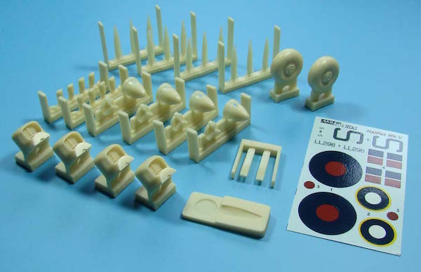 AML A72043 Halifax B Mk.V Decals, Radiators & Propellers 1:72
