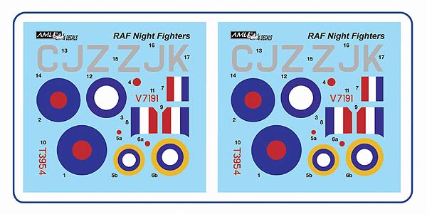 AML A72046 Hurricane & Defiant Mk.I Exhausts No.96 Sqn Part 1 1:72