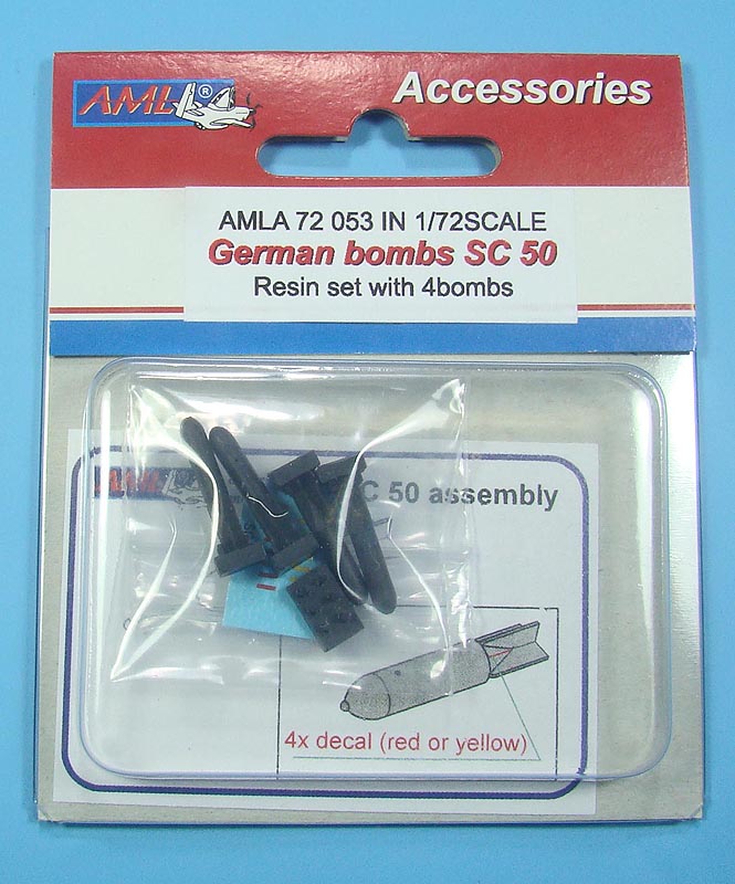 AML AMLA72053 1:72 4 x German bombs SC-50
