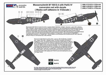AML AMLA72055 1:72 Messerschmitt Bf-109E-4 PeilG IV