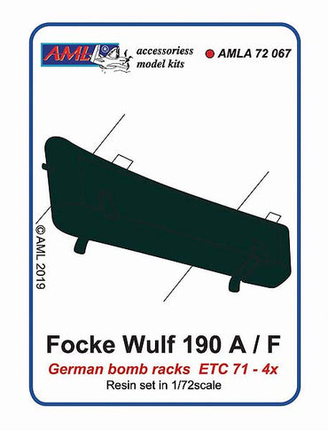 AML AMLA72067 1:72 Focke-Wulf Fw-190A/F ETC 71 bomb racks [Fw-190F]