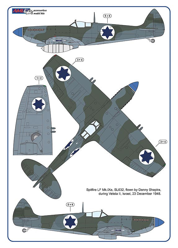 AML AMLA72069 1:72 German fuel tanks for the Supermarine Spitfire Mk.IXe