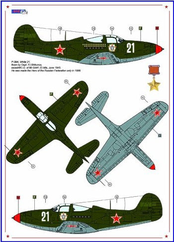 AML C2003 Curtiss P-40C & Bell P-39N Americans In Stalins Sky 3 1:32