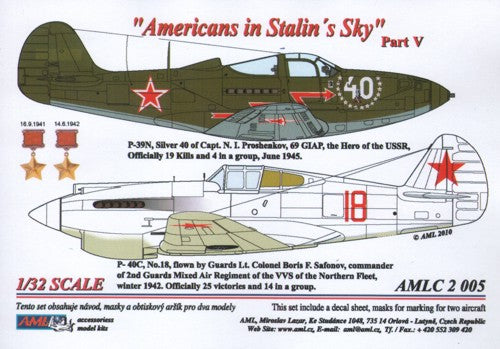 AML AMLC2005 1:32 Americans in Stalin's Sky, Part V Masks