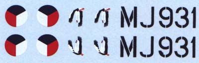 AML AMLC2011 1:32 Supermarine Spitfire Mk.IXC 2 decal versions : DU-L
