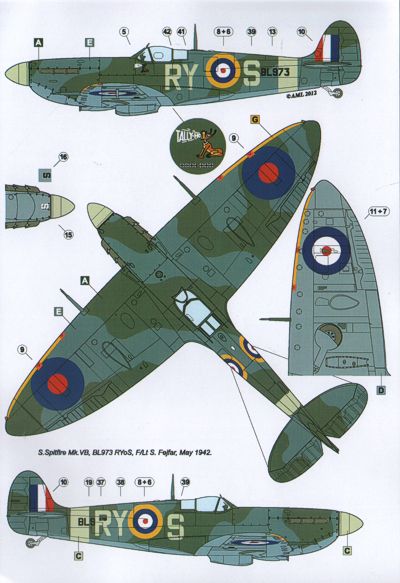 AML AMLC2014 1:32 Supermarine Spitfire Mk.VB, 313 Sq
