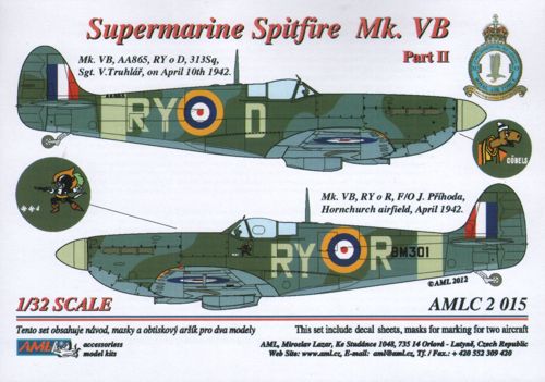 AML AMLC2015 1:32 Supermarine Spitfire Mk.VB, 313 Sq