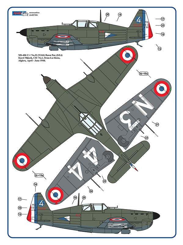 AML AMLC2032 1:32 Curtiss H75A-1 Hawk & Morane-Saulnier MS-406C.I