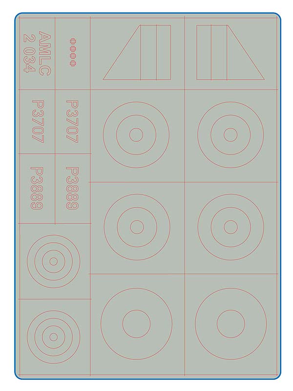 AML C2034 310th Sqn RAF Part II: Hurricane Mk.I Decals & Masks 1:32